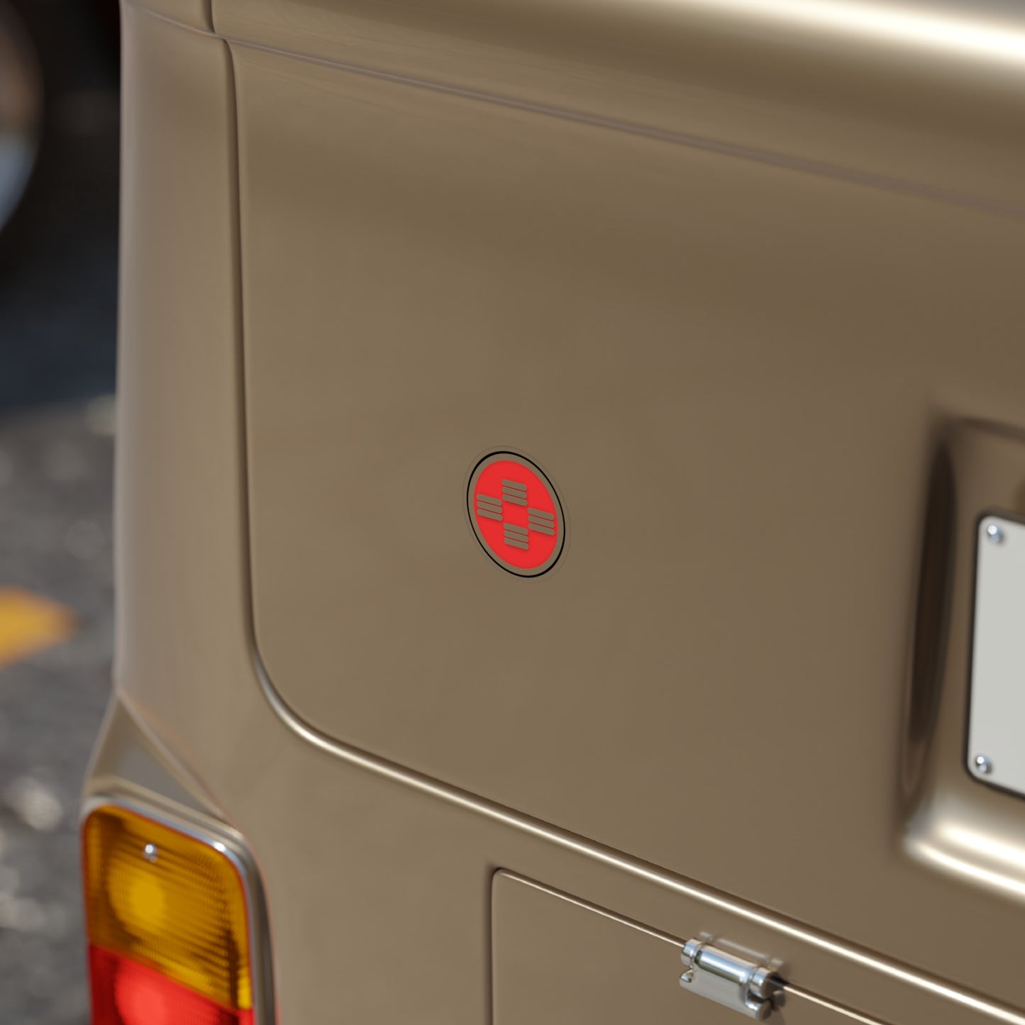 PRESENCE | Small Round Outdoor Waterproof Vinyl Sticker