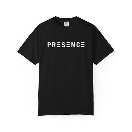 PRESENCE Logo T-shirt | Silver-Man Emblem