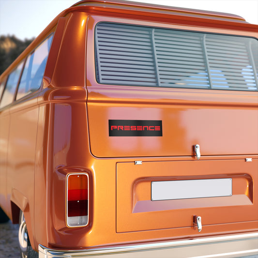 PRESENCE | Red Logo | Bumper Sticker