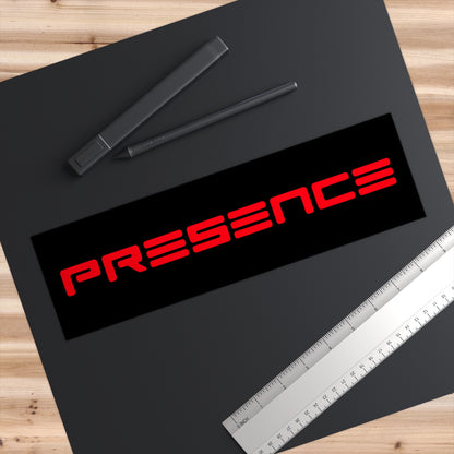 PRESENCE | Red Logo | Bumper Sticker