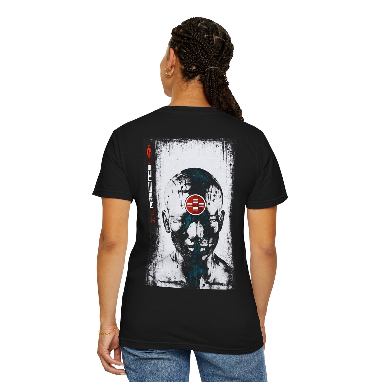 PRESENCE Logo T-shirt | Silver-Man Emblem