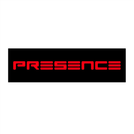 PRESENCE | Red Logo | Bumper Sticker