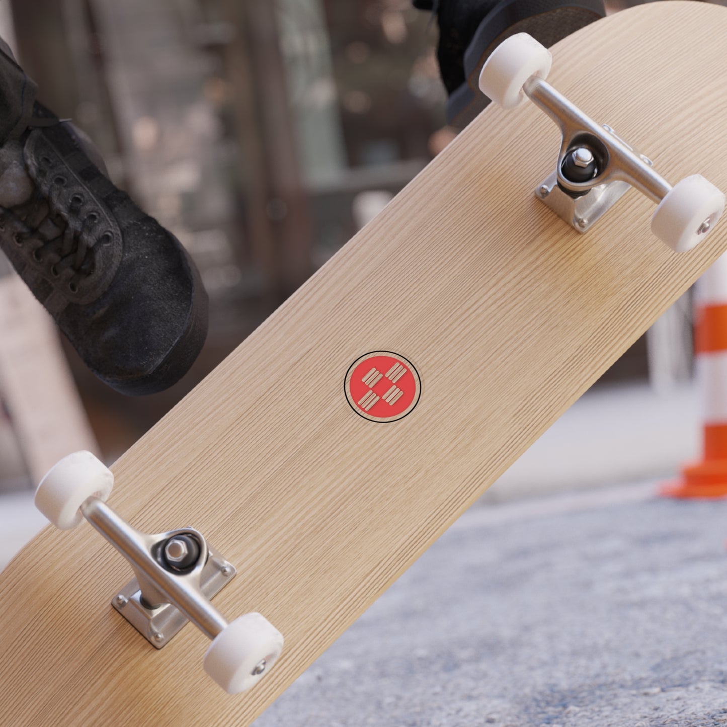 PRESENCE | Small Round Outdoor Waterproof Vinyl Sticker