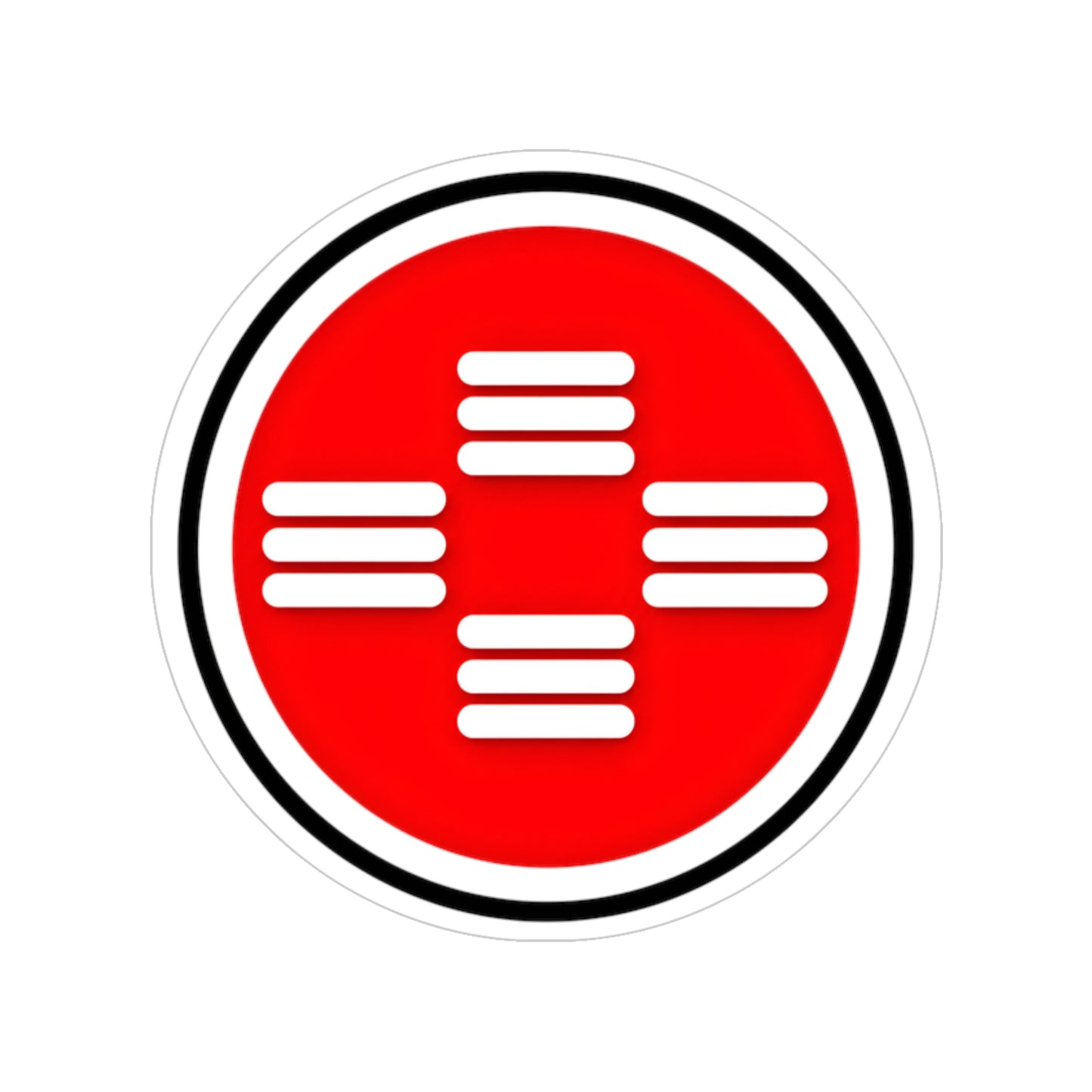 PRESENCE | Small Round Outdoor Waterproof Vinyl Sticker