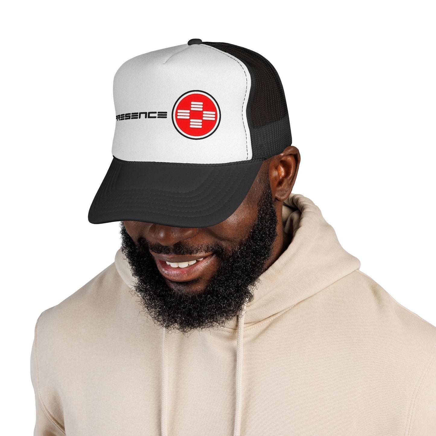PRESENCE - Trucker Cap | Red Emblem